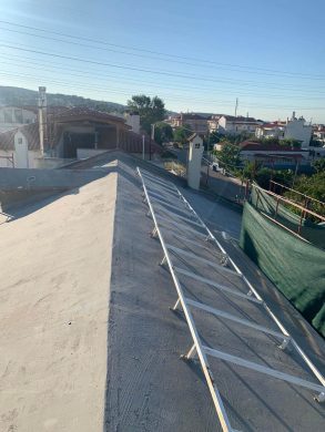 Θερμομόνωση στέγης 220τμ με spay πολυουρεθάνης - Παλλήνη